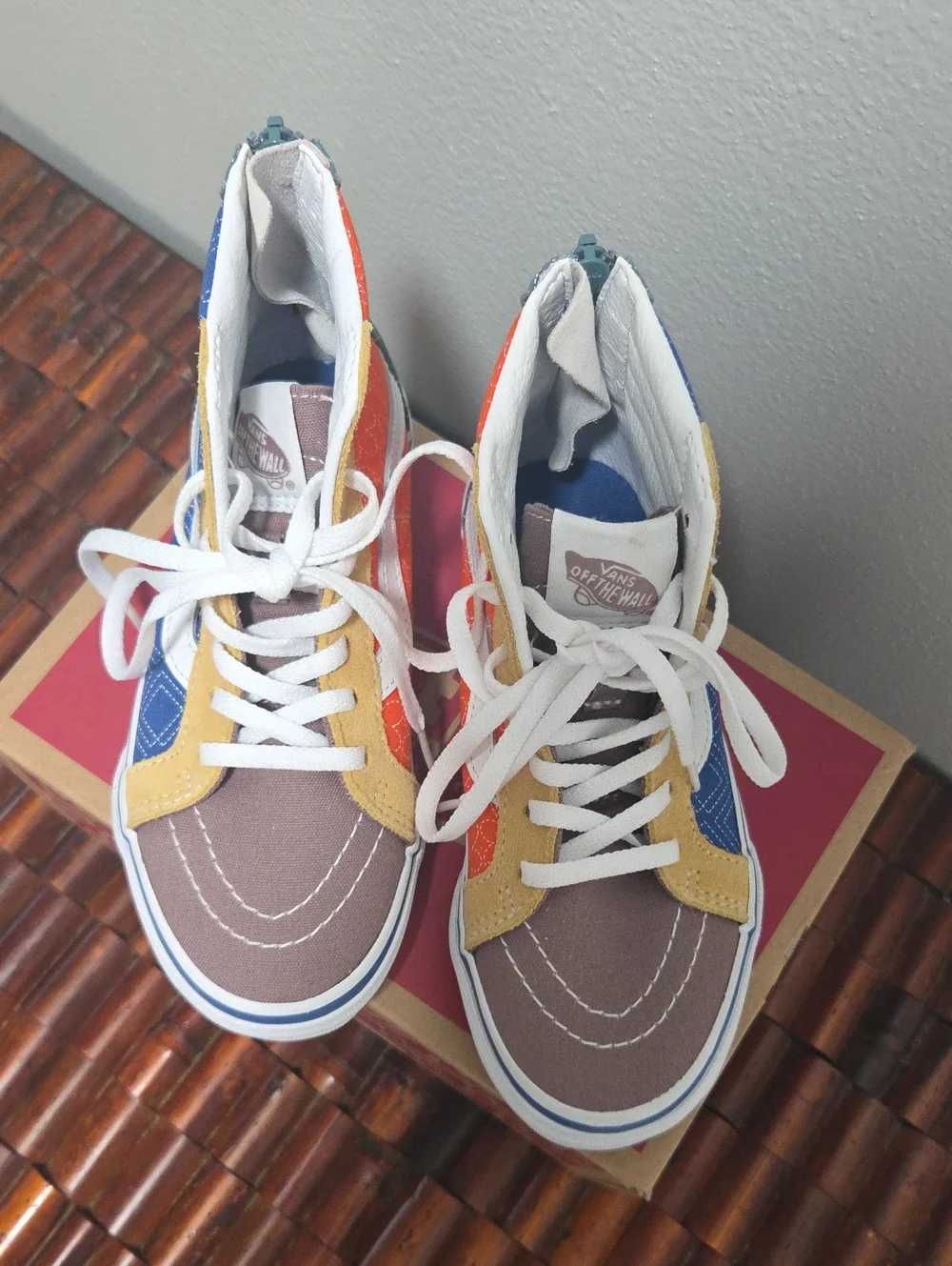 Vans SK8-HI ZIP PATCHWORK SNEAKERS UNISEX